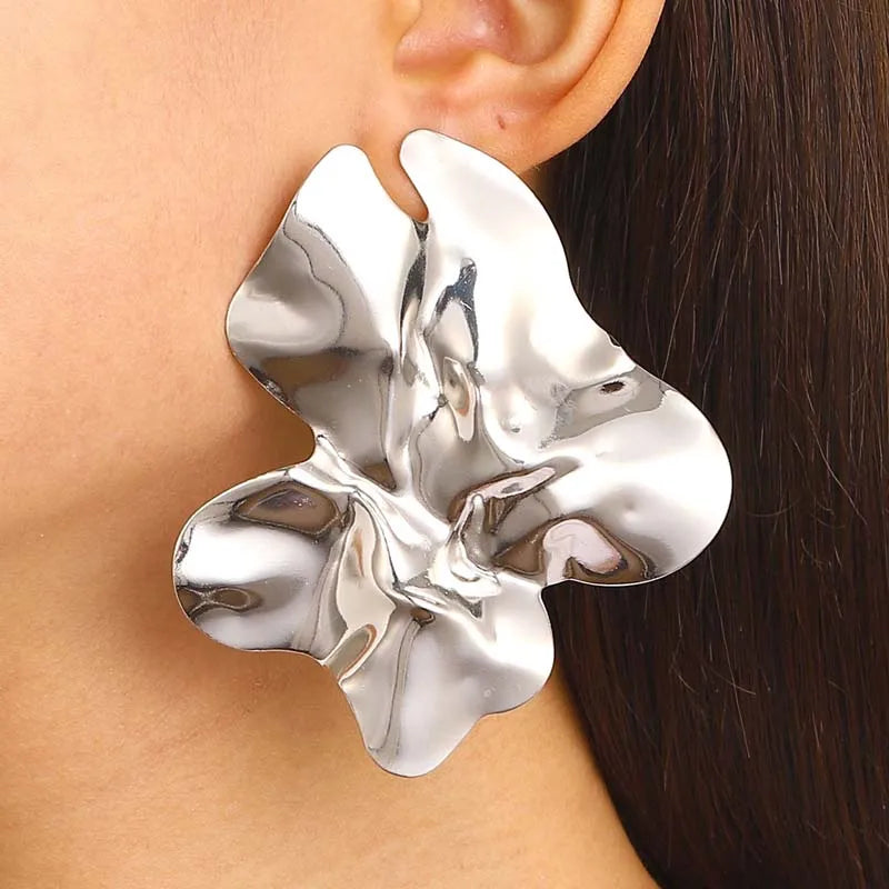 Emma Statement Metal Earrings