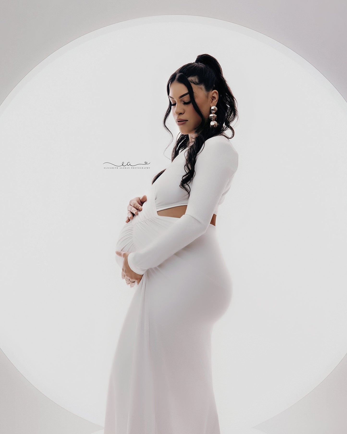 Celeste Long Sleeves Maternity Gown