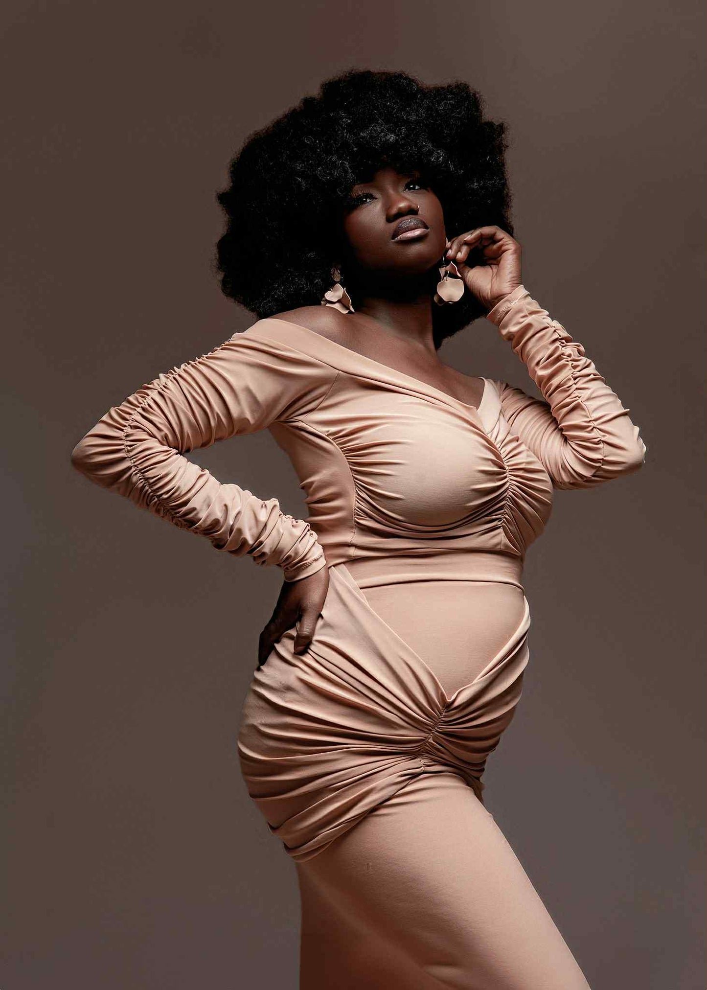 Liora Emerald Flower Earrings