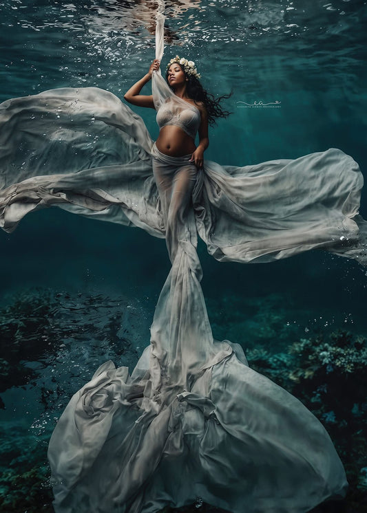 Chiffon, Satin and Tulle Fabrics for Maternity Sessions  Silk Fairies