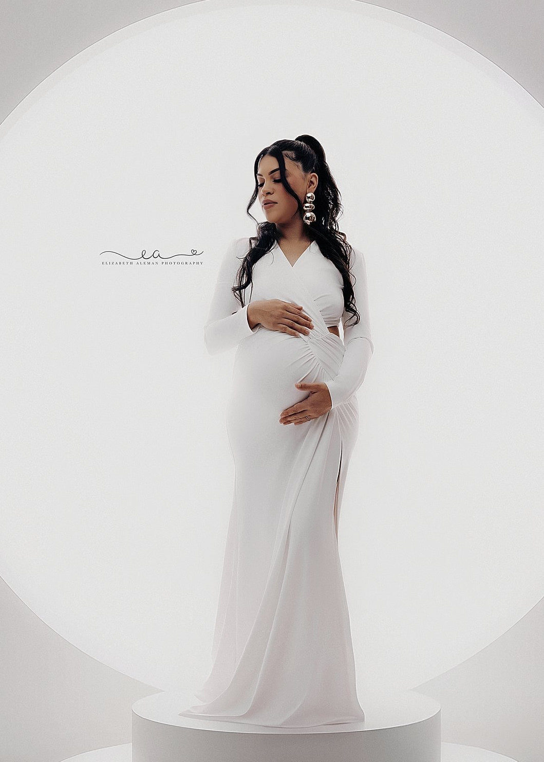 Celeste Long Sleeves Maternity Gown