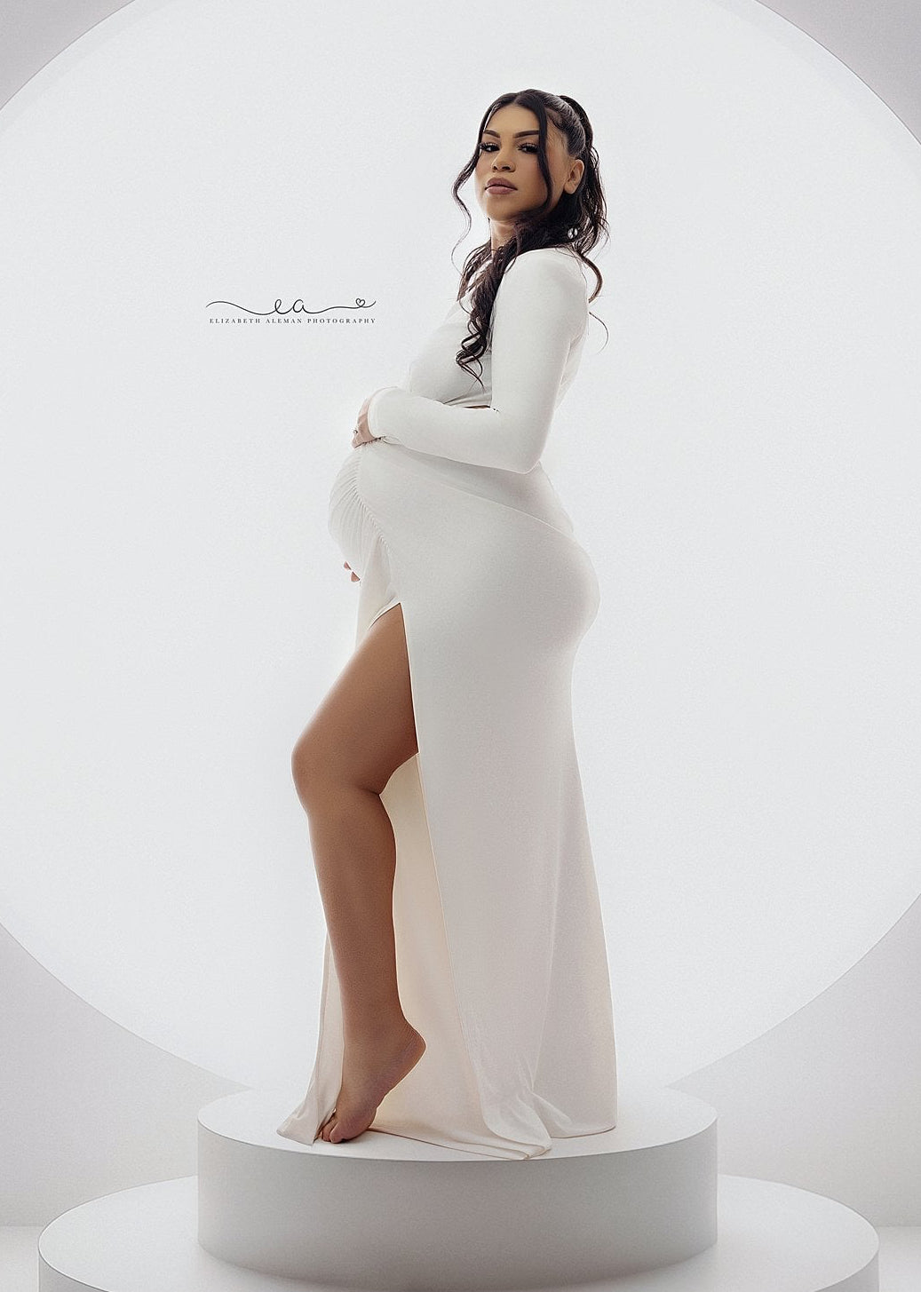 Celeste Long Sleeves Maternity Gown