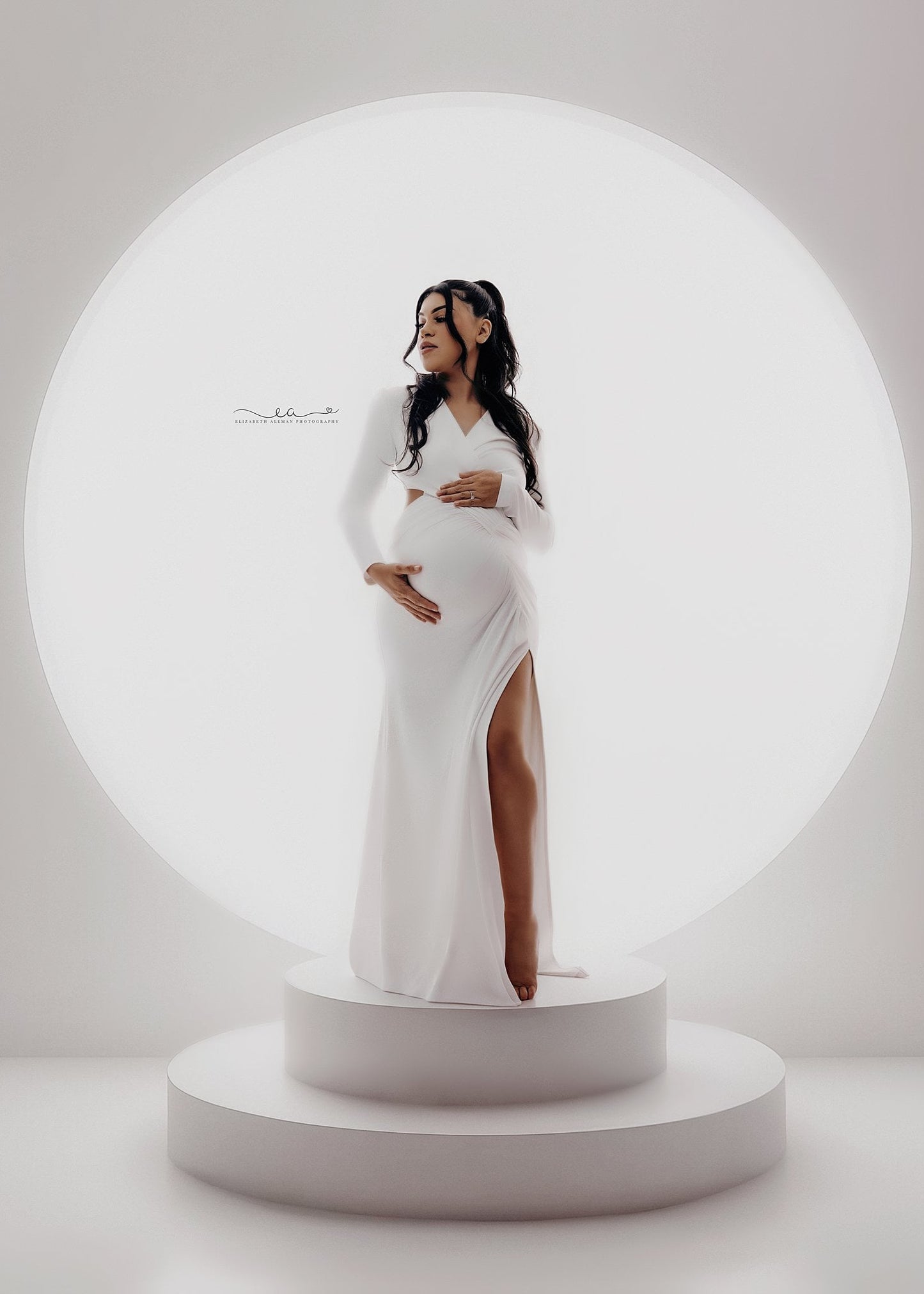 Celeste Long Sleeves Maternity Gown