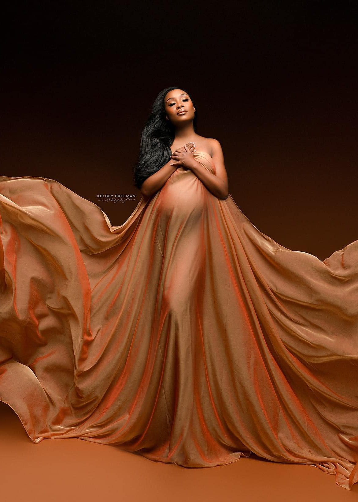 Gold Silky Fabric