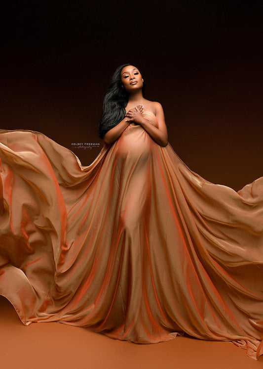 Gold Silky Fabric